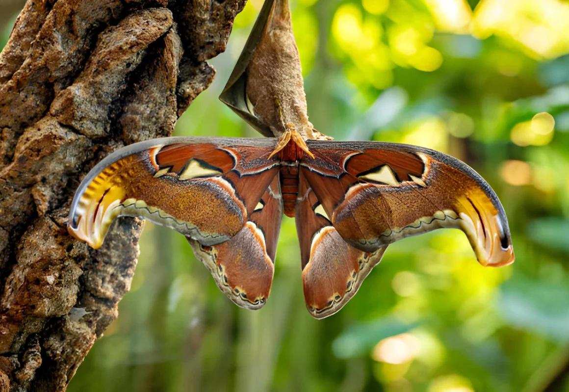 Ćma Attacus Atlas - gatunek wpadający w diapauzę
